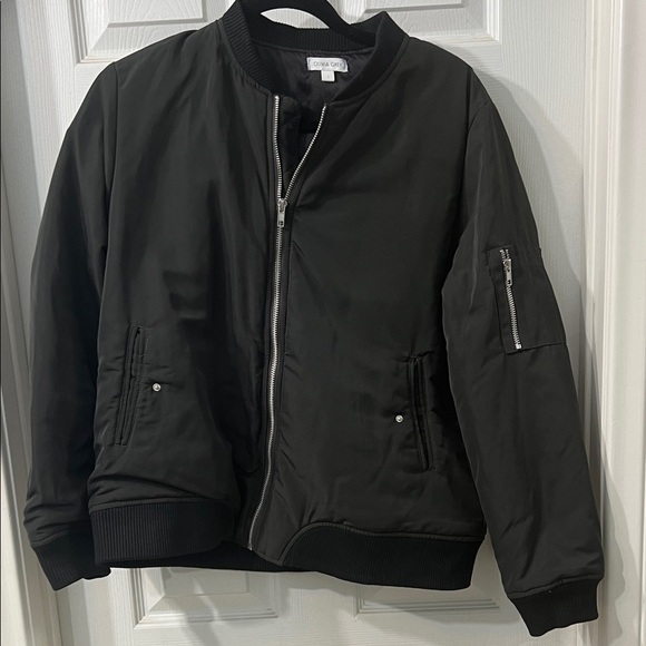 Olivia Grey Jackets & Blazers - Olivia Grey Bomber Jacket